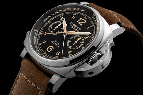 panerai flyback gold|panerai luminor 1950 44.